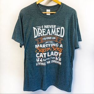 Really Long Quote Graphic Tee Sz L